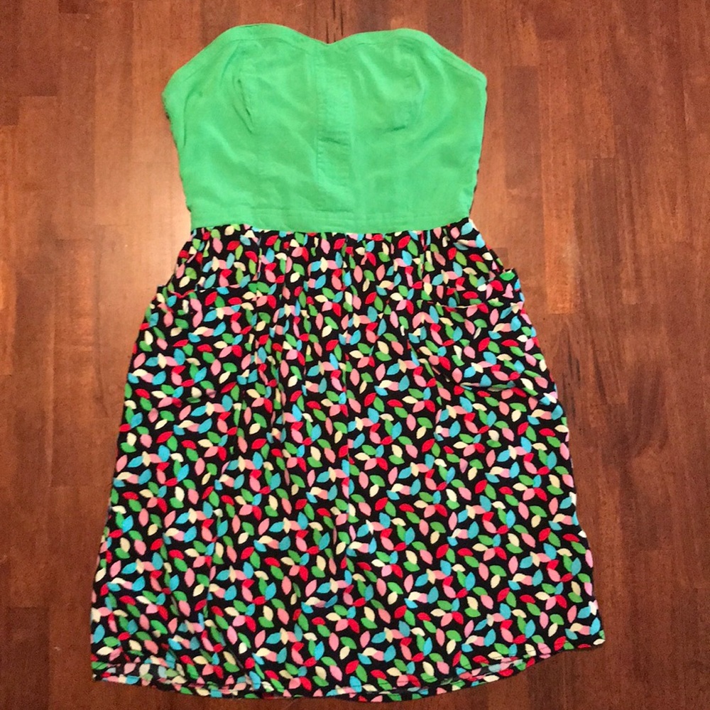 corset top dress with pockets